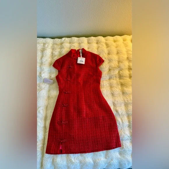 SAU LEE Natasha Dress in Red, brand new without tags, never worn, no flaws. - Picture 11 of 16